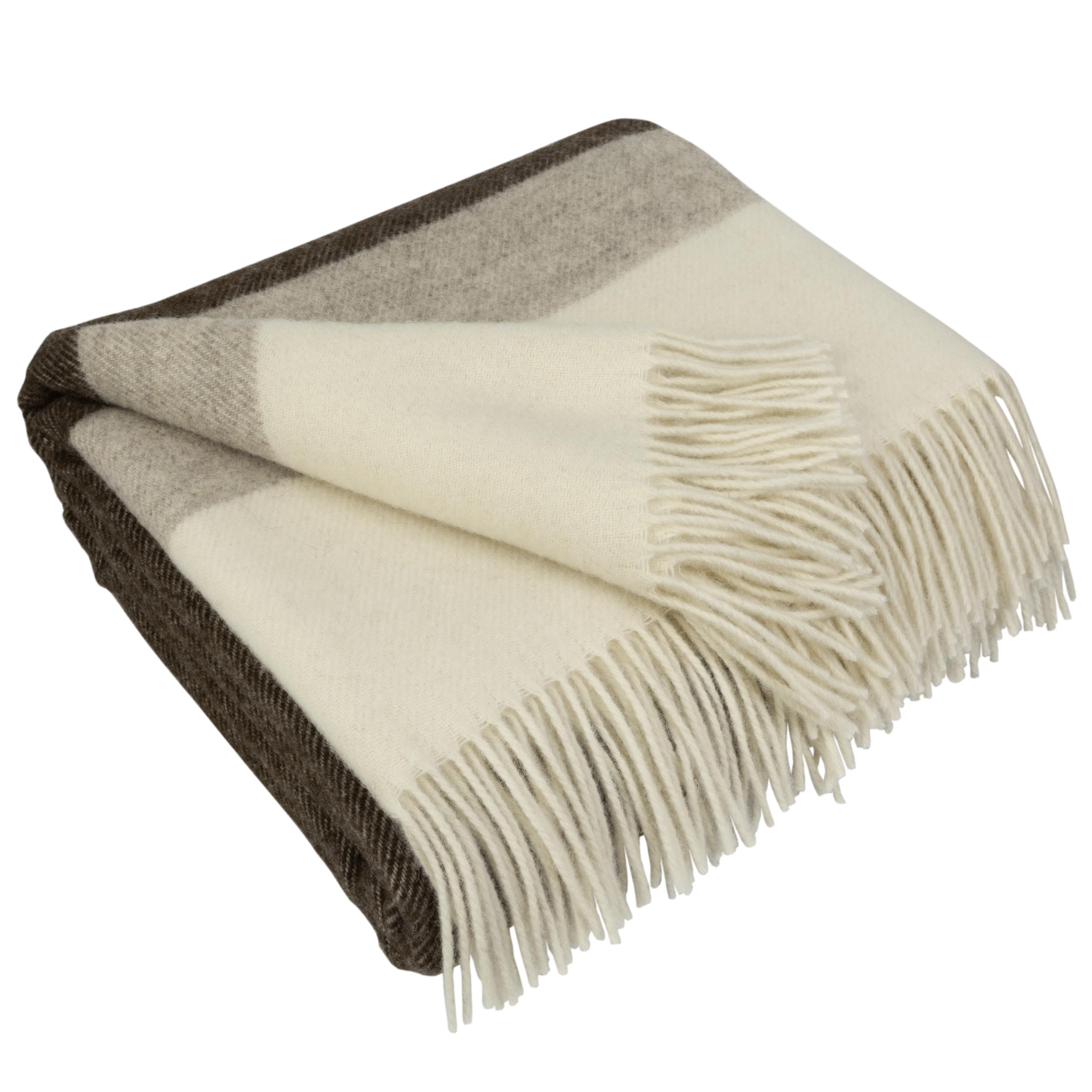 LYHome 100% LambsWool Blanket, Large Throw, Sofa & Bed Bedspread, 150x215cm