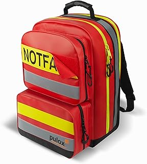 PULOX Erste-Hilfe-Rucksack - Notfallrucksack mit farbigem Klett-Modul-System inkl. Füllung Advance