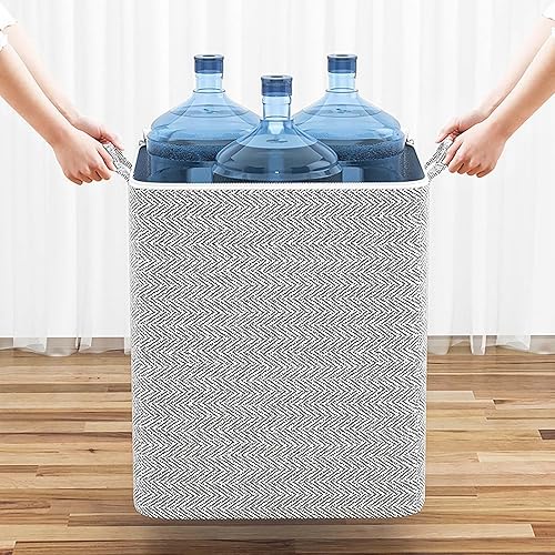 Miniatura 7 de Bolsas de almacenamiento plegables portátiles, Bolsa de almacenamiento con cremallera no tejida para el hogar, Contenedores de almacenamiento de