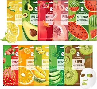 10PCS Hydrating Facial Sheet Mask,Moisturizing Face Masks Skincare Gift Set,Brighten Long Lasting Face Mask Skin Care & Facial Mask Kit for All Skin Types