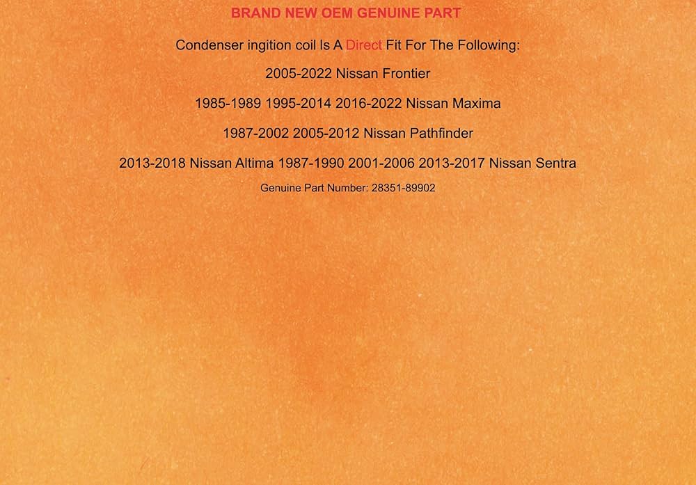 Amazon.com: OEM 85-22 Condenser Ingition Coil Pathfinder 28351