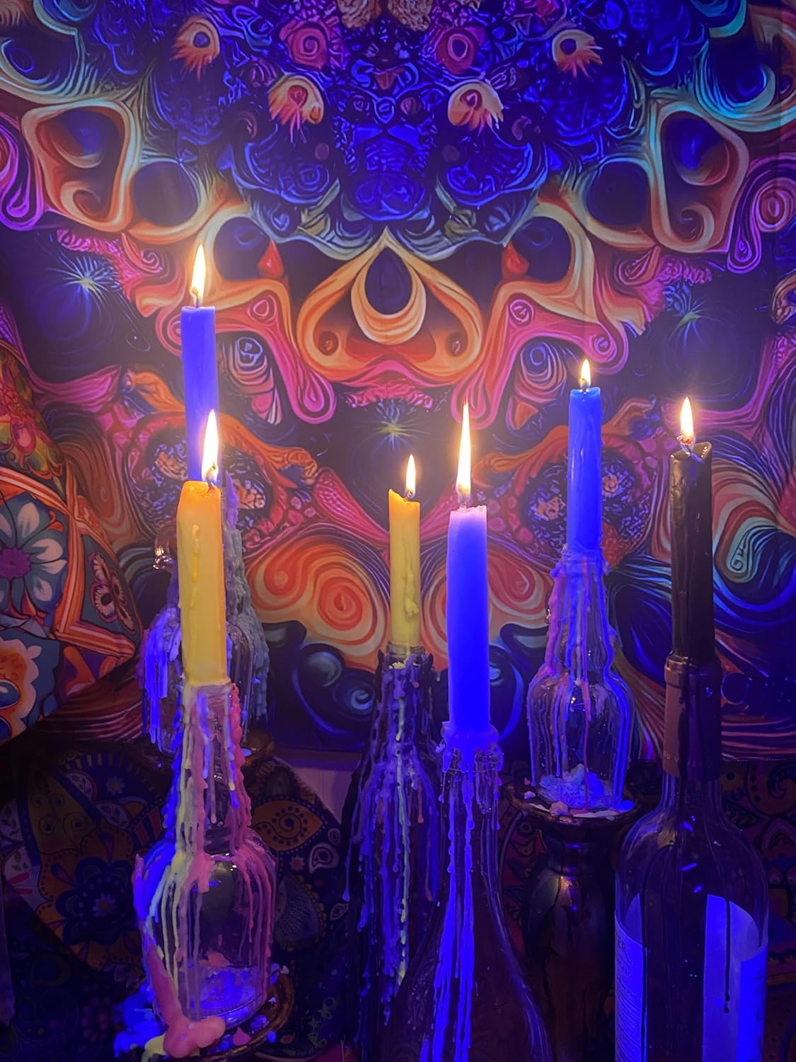Trippy Drippy Candles (UV Black)