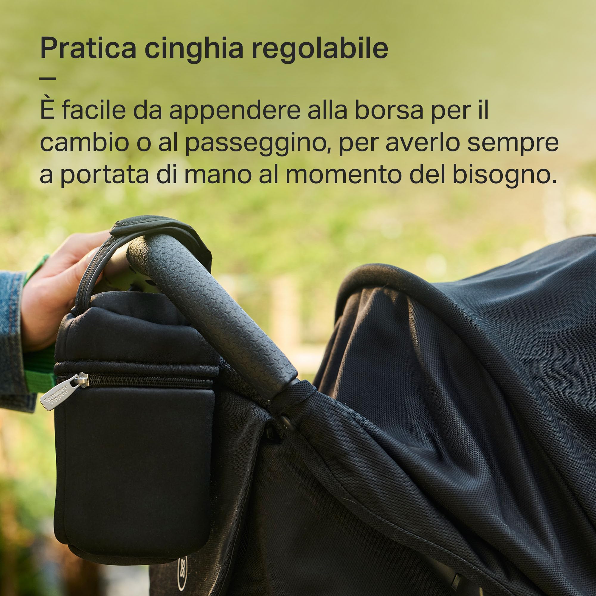 Tommee Tippee Portabiberon termici per biberon Natural Start, confezione da 2, portatili e leggeri, mantengono l’acqua calda o fredda, con cinghia regolabile