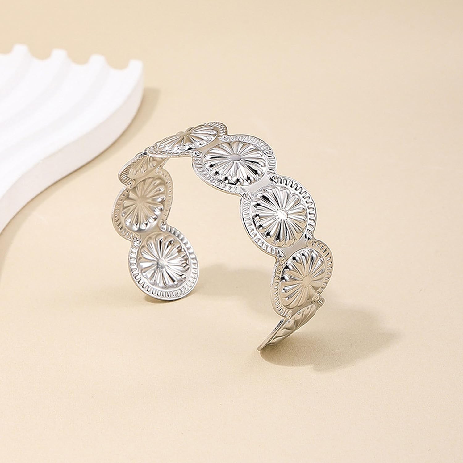 Long tiantian Western Bracelets for Women Turquoise Bracelet Silver Cuff Bracelets Gold Jewelry for Women Trendy Boho Outfits Dresses Jewelry Gift - Image 7