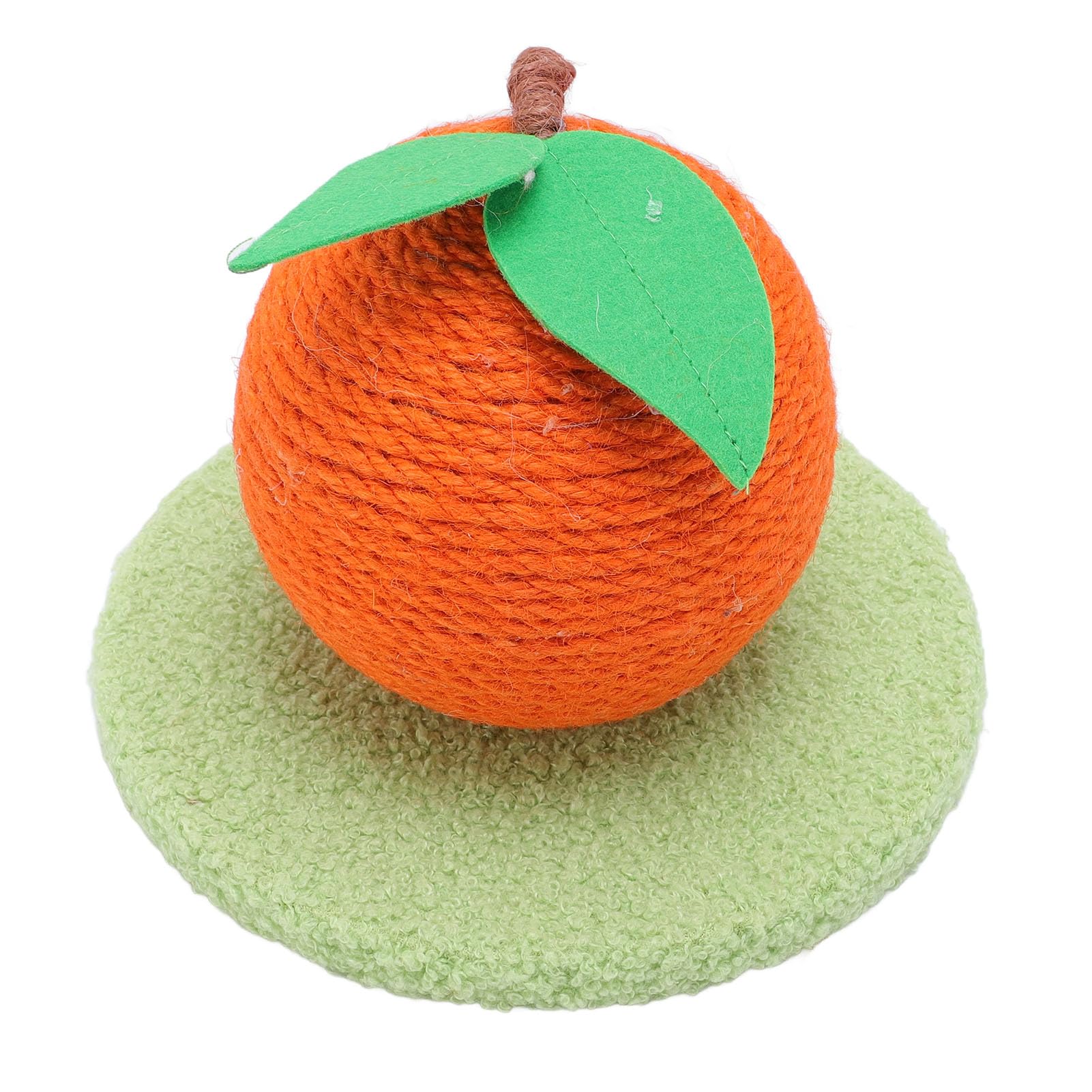 ZenithAur Vertical Cat Scratch Post with Non Shedding Board for Adult Cats Claw Sharpening and Activity this Orange Cat Scratching Post features an Enduring Sisal Ball
