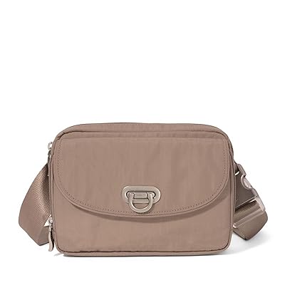 Baggallini Coastal Flip Lock Sling Handbags Moonrock, Nylon