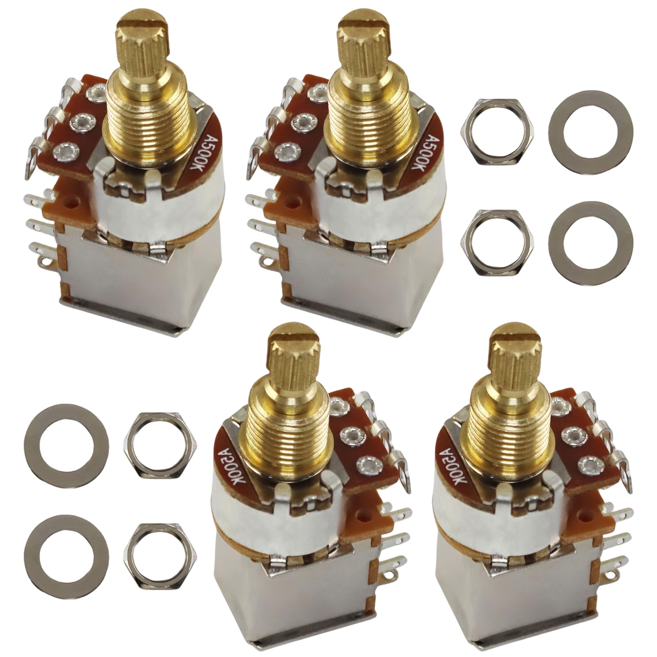 Potentiomètre 500k guitare électrique push pull pour split de micro humbucker - 6