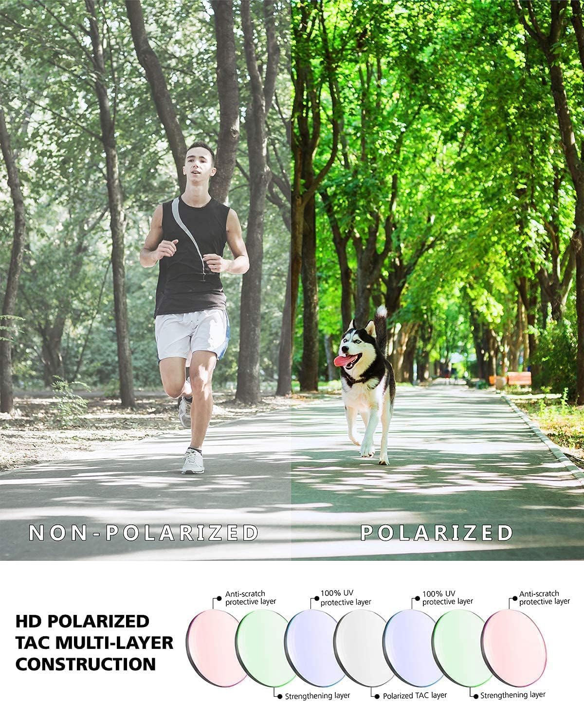 Eazyrun Youth Kids Polarized Sports Sunglasses for Age 8-12 Softball Baseball Cycling Glasses UV Protection for Girl Boy - Image 8