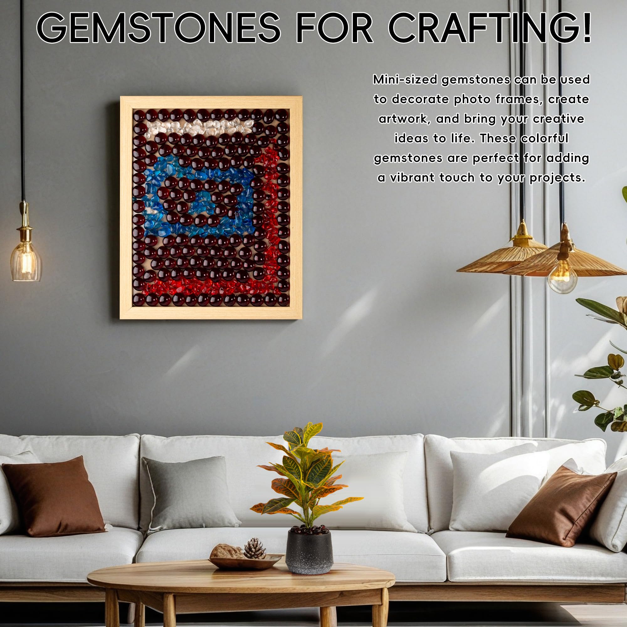 Glass Beads 0.44KG Blue Glass Marbles,Mini Flat ~150 PCS For Vase Fillers,Floral Bottom Mancala Gems Pebbles Fish Tank Rocks For Table Aquarium,Home Glass Gems