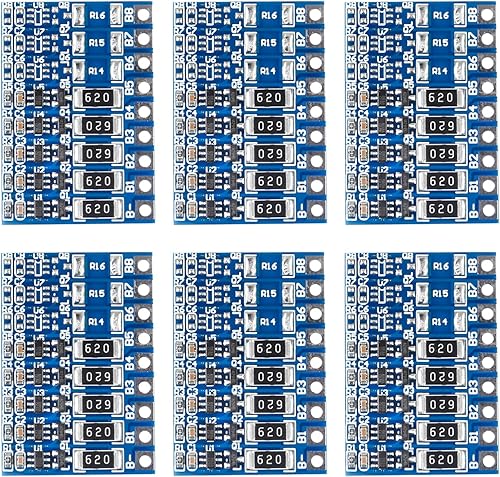 Alinan 6 unidades 5S 21V 4.2V Li-ion Balancancer Board 18650 Li-Ion Balncing Full Charge Battery Balance Function Protection Board