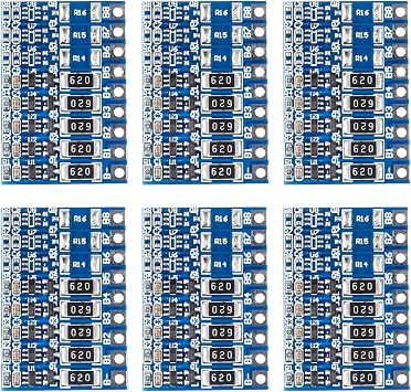 Alinan 6pcs 5S 21V 4.2V Li-ion Balancer Board 18650 Li-ion Balncing Full Charge Battery Balance Function Protection Board