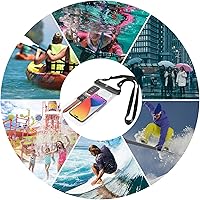 Vista 7 de Funda impermeable doble espacio para Samsung Galaxy S25 S24 S23 S22 S21 S20 FE A03S A13 A14 Note 20 Ultra Note 10 Plus, bolsa seca grande de 8.5