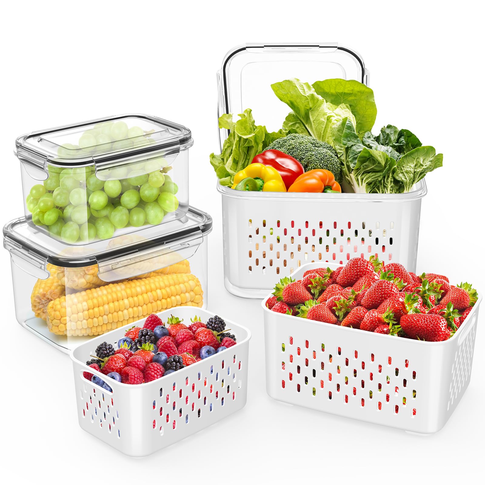 Home-X Lot De 3 Boîtes De Conservation Alimentaire Avec