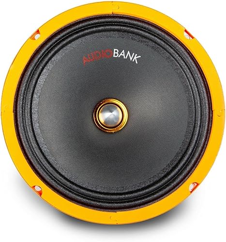 Miniatura 3 de Audiobank 2 altavoces coaxiales de rango medio de 8 pulgadas, serie AB8Pro, 4 ohmios, 4 ohmios, par (2 piezas) para automóvil, camioneta, ATV,