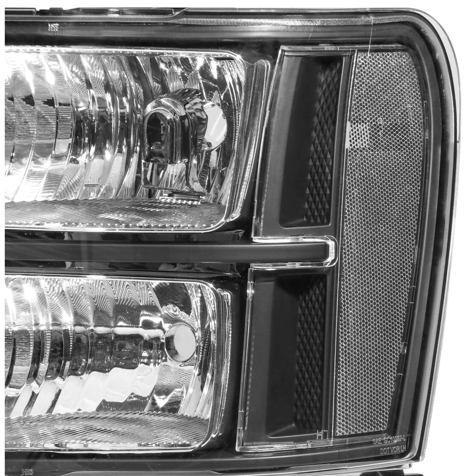 Amazon.com: LQXRBF Pair Left & Right Headlights Front Lamps ABS 