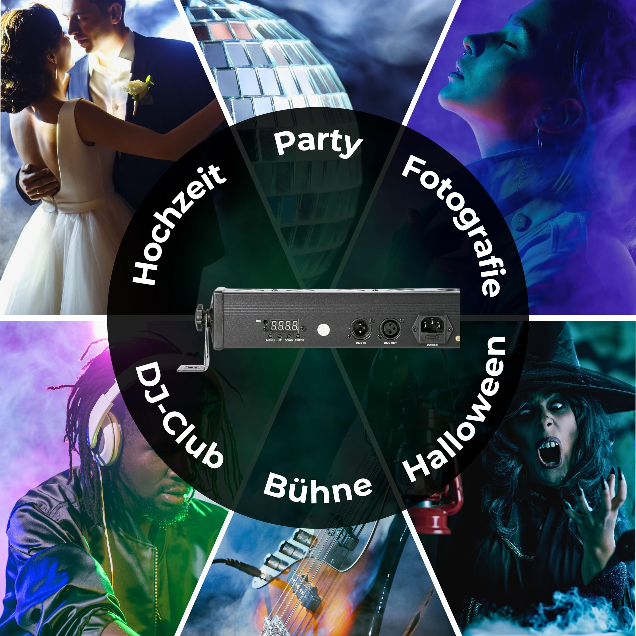 ETEC Professional LED BAR 183 RGB Washer Effekt Leiste Stroboskop Wallwasher DJ Club Bar Architekturbeleuchtung Veranstaltung Bühnenbeleuchtung