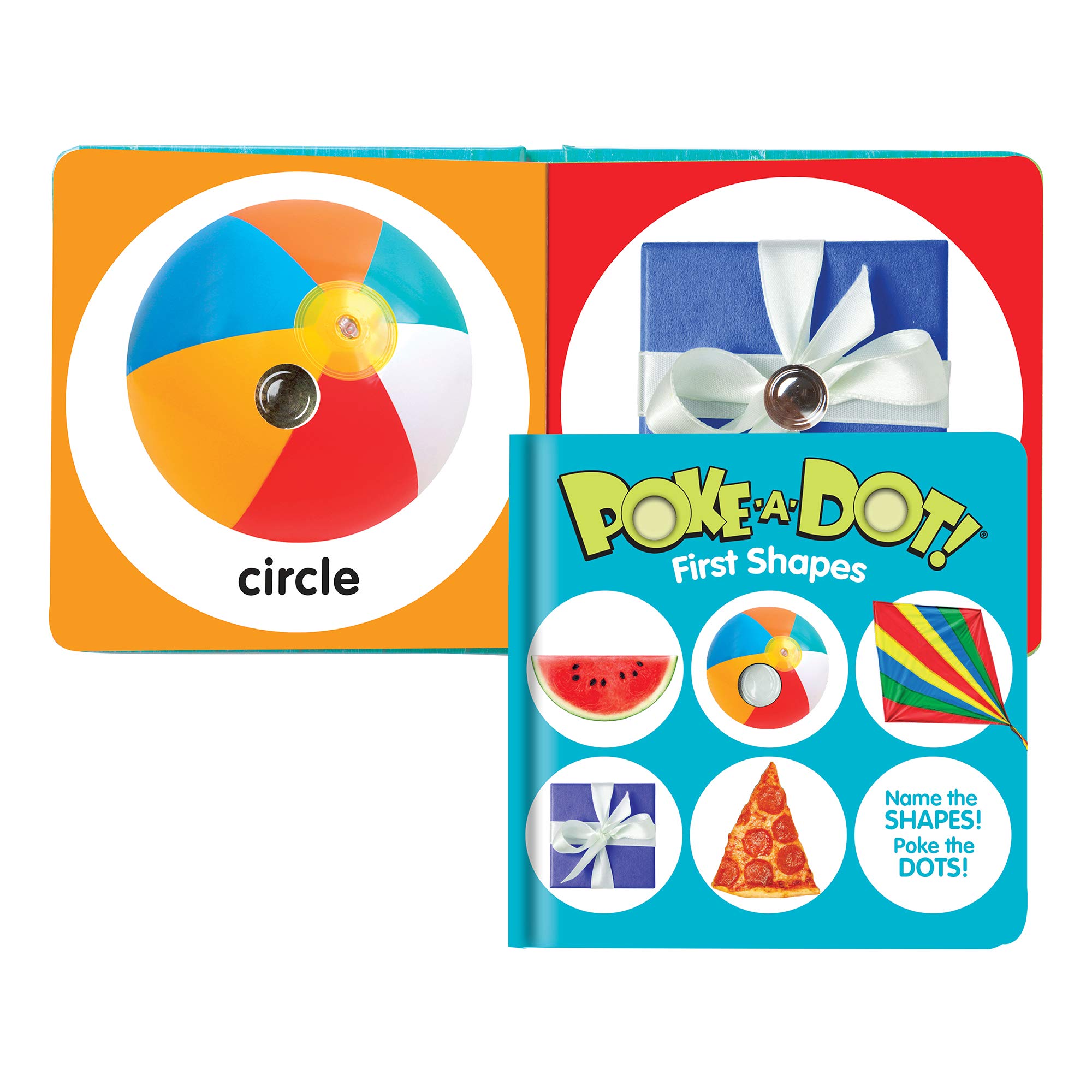 Melissa & Doug 41357 Poke-a-Dot First Shapes, zeszyty aktywności, 3+, prezent dla chłopca lub dziewczynki