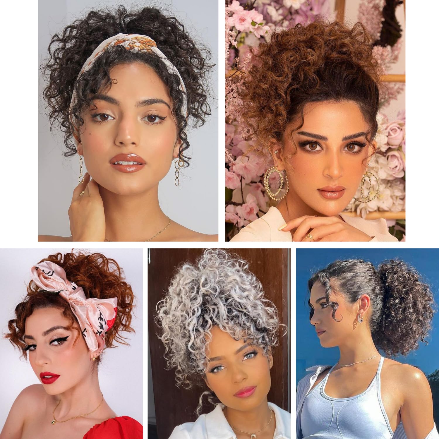 Amazon.com : UAmy hair Messy Bun Hair Piece Elastic  display picture 1
