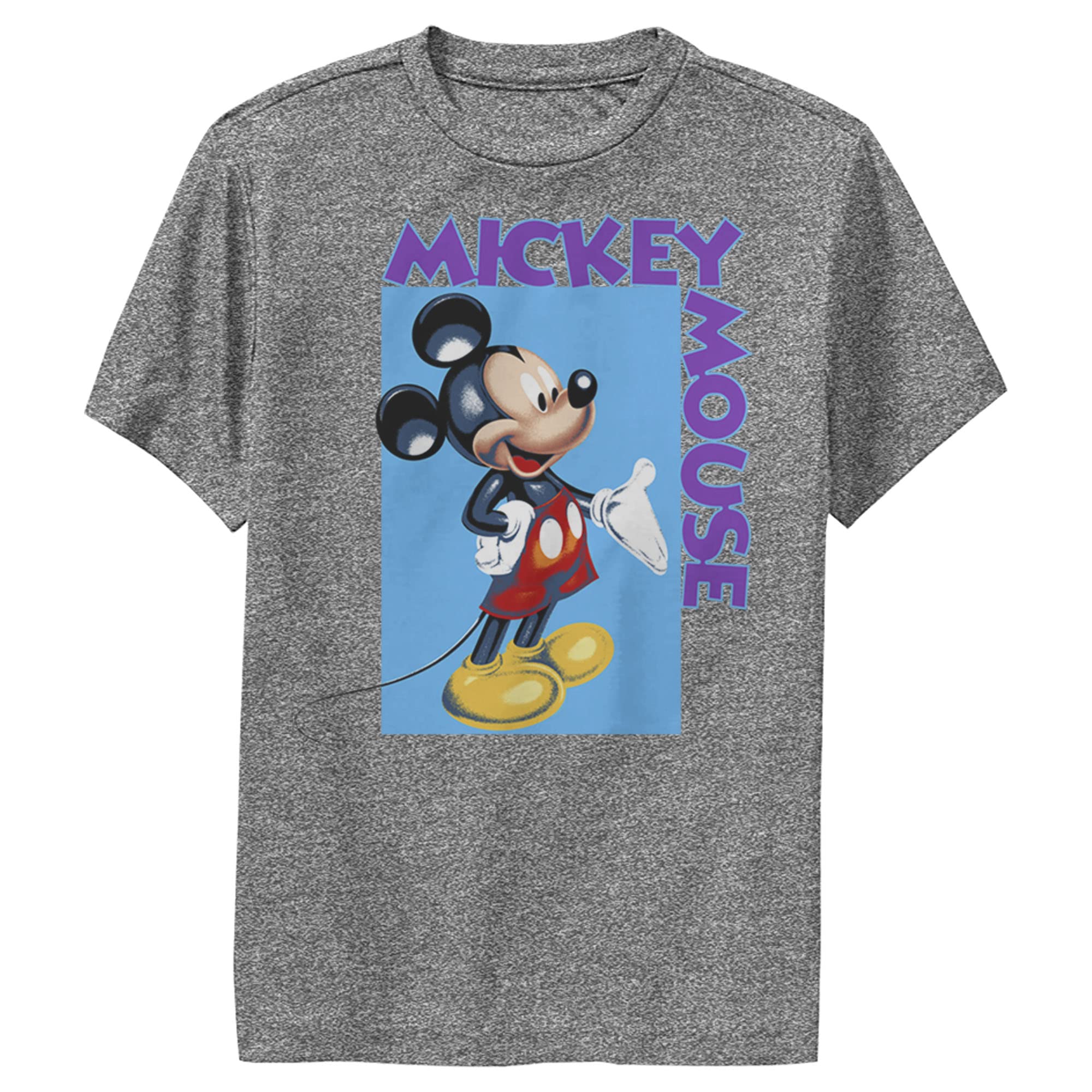 T-shirt garçon Mickey Disney performance gris anthracite XL