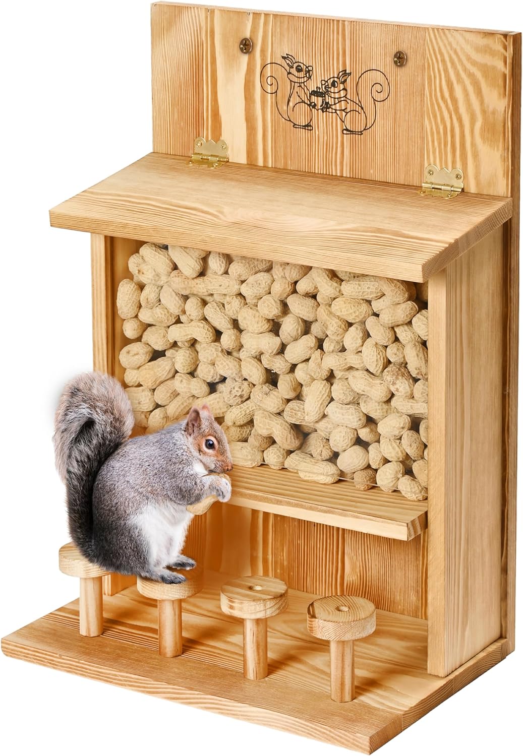 MONT PLEASANT Squirrel Feeder Nut Bar Large Squirrel