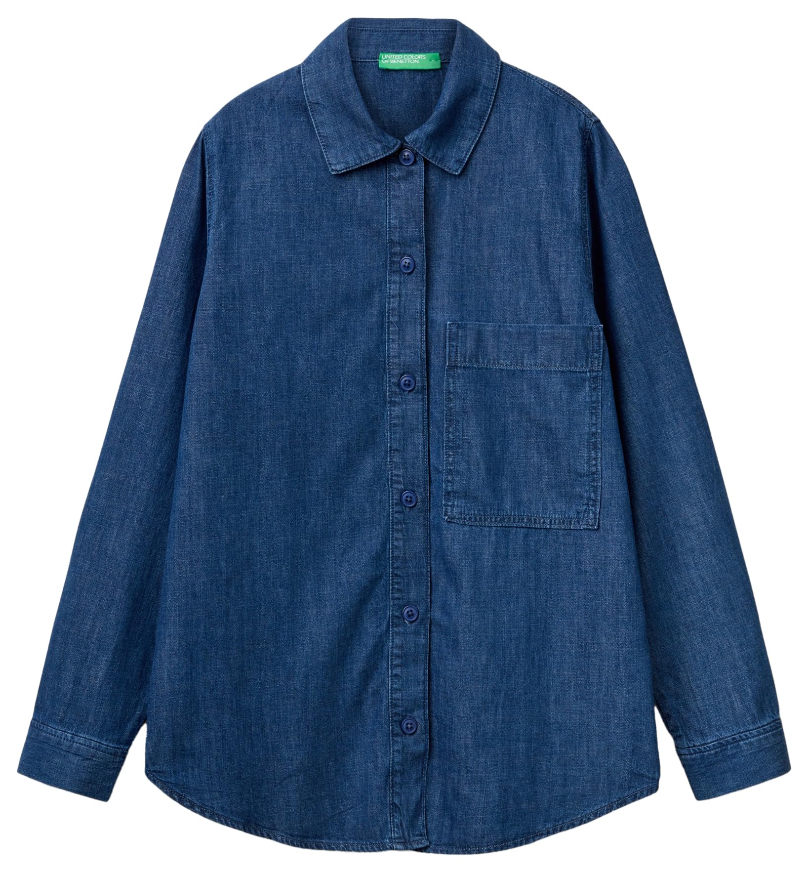 United Colors of Benetton Shirt, Blue, XS