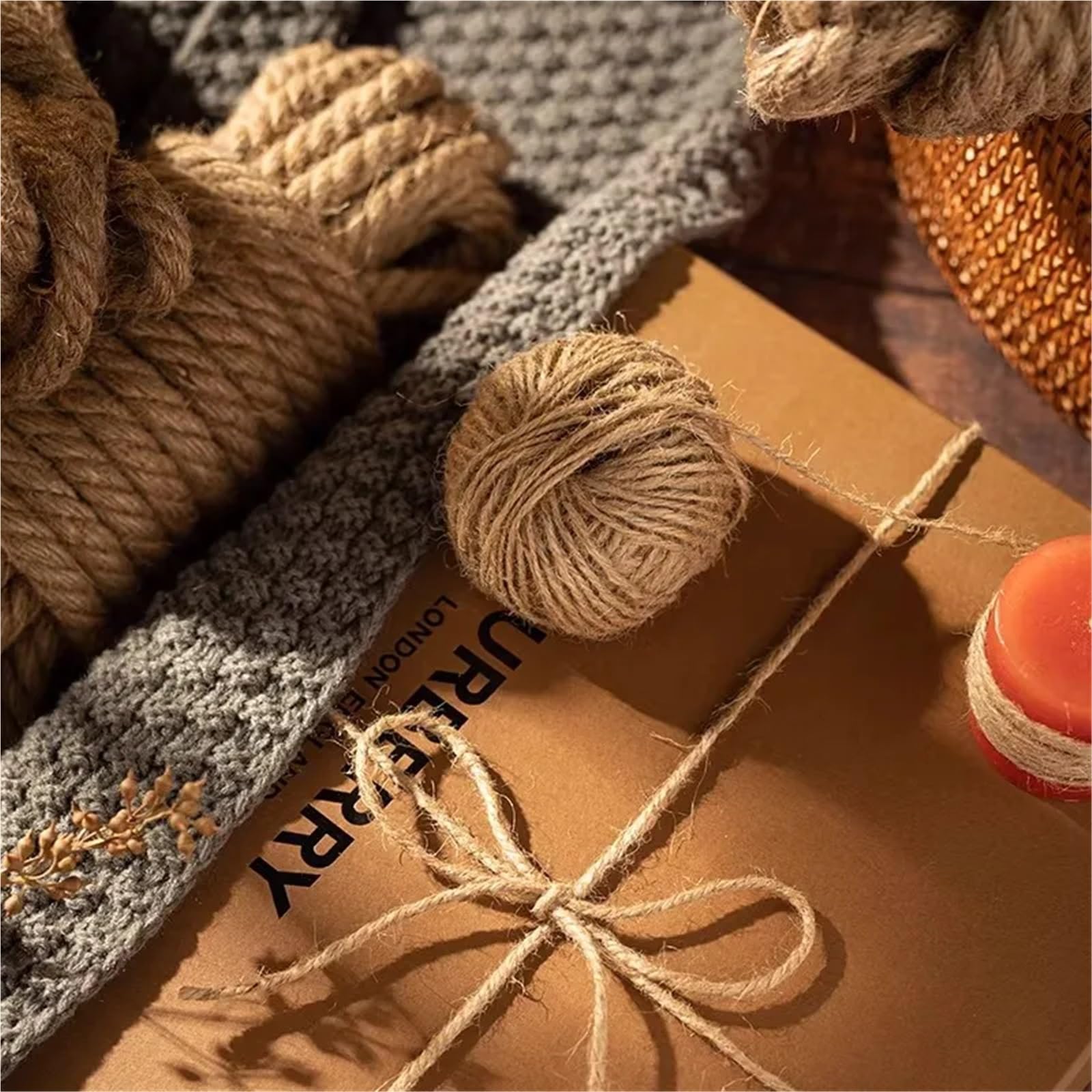 50 m Jute-Seil, Kordel, Schnur, Band, Basteln, DIY, Hochzeit, Jute-Schnur, Faden, handgefertigt, Nähen, Party, Weihnachten, Heimdekoration Für Camping Garten