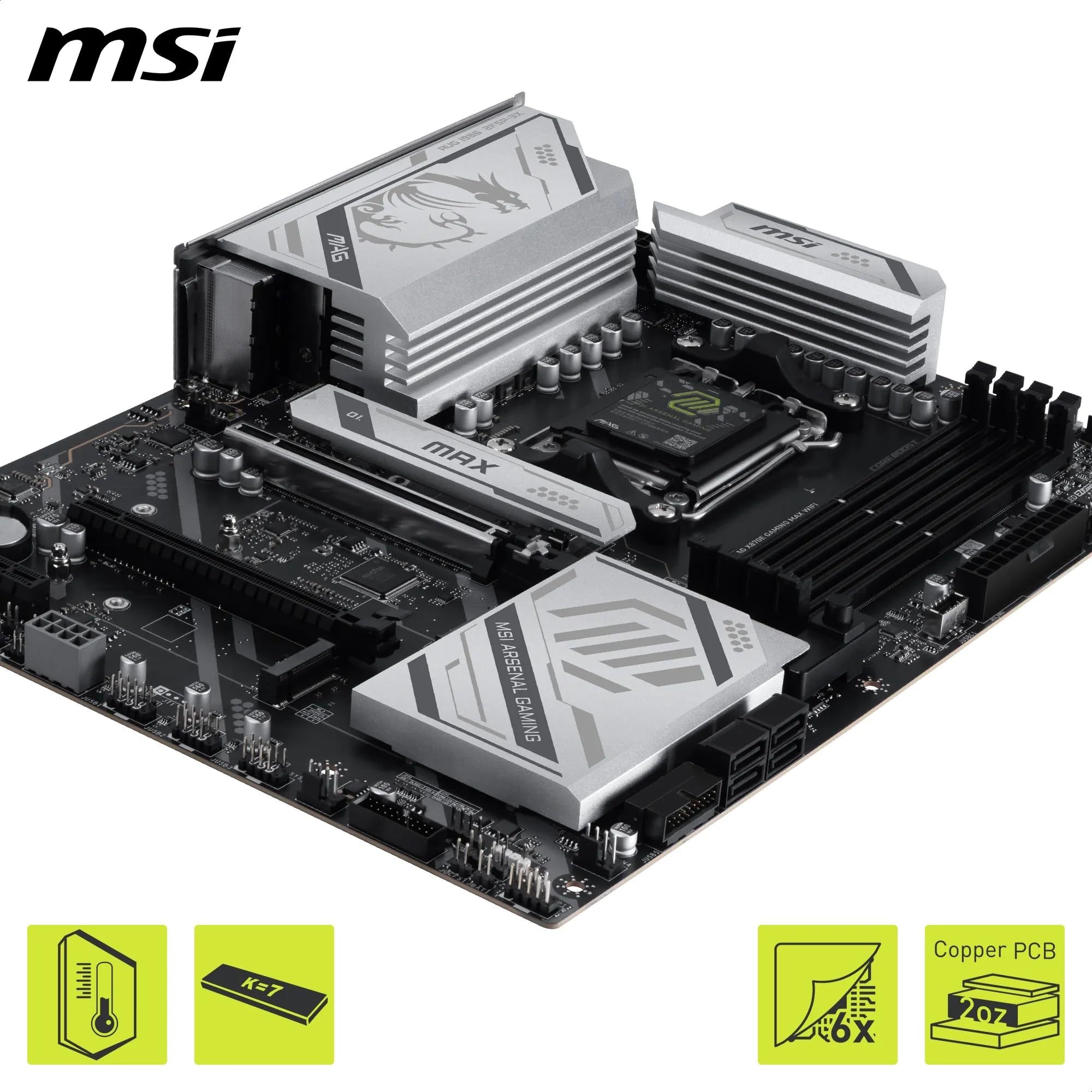 Amazon | MSI MAG X870E Gaming MAX WiFiマザーボード、ATX - AMD