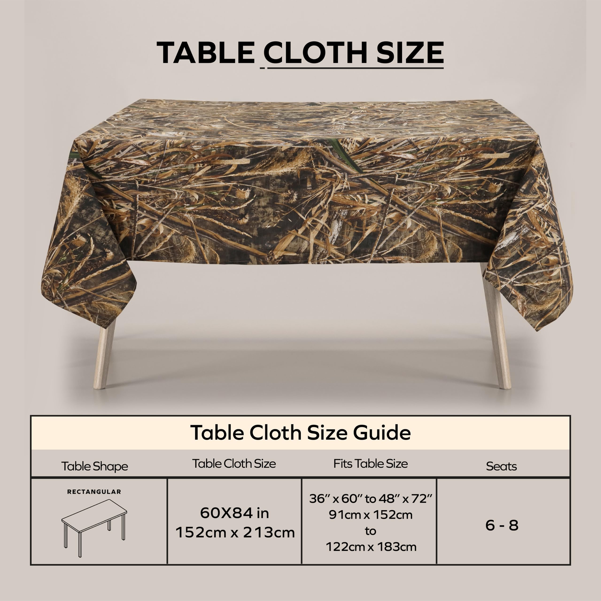 Amazon.com: VISI-ONE Realtree Max 5 Camo Table Cloth