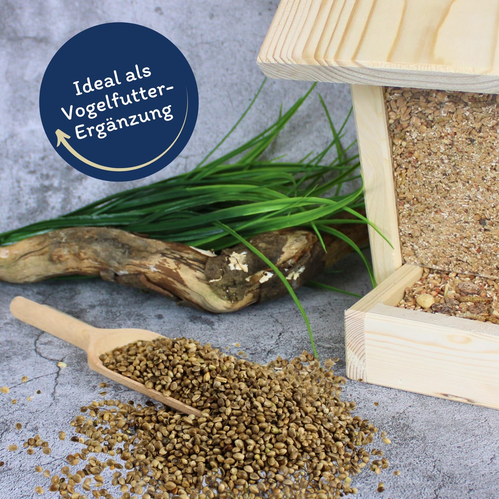 Lyra Pet® 20 kg Hanfsamen - Futter für Wildvögel, Pferde & Nager | Reich an Proteinen & Omega-3-Fettsäuren - Ballaststoffreich & Nährstoffreich - Ganzjähriges Vogelfutter - Ideal als Ergänzung
