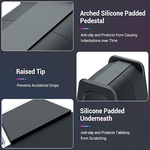 Miniatura 6 de Soporte para auriculares de PC Gaming Soporte para auriculares con mouse Bungee Soporte de auriculares de escritorio Accesorios para juegos (2 en 1,