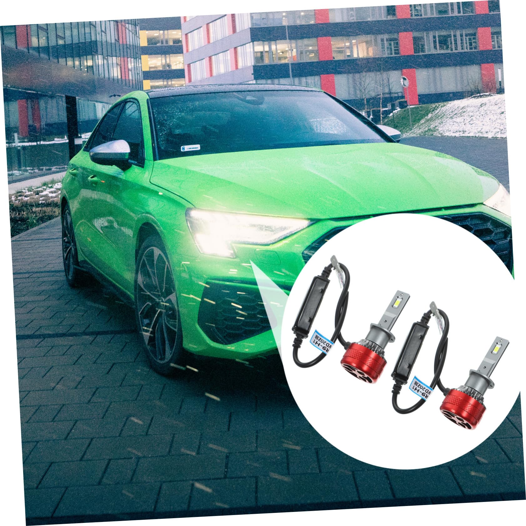 MAGICLULU Fari LED per Auto Lampadine per Fari Anteriori Illumina Strada con Chip LED Installazione Facile e Durata Luce Bianca per Maggiore Sicurezza Notturna