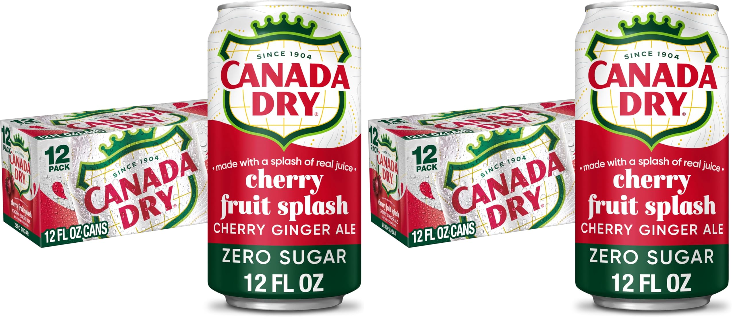 Amazon.com: Canada Dry Zero Sugar Cherry Ginger Ale Fruit Splash