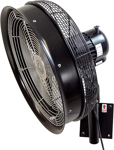 HydroMist F10-14-006 - Ventilador oscilante de pared (24 pulgadas), 18", Negro