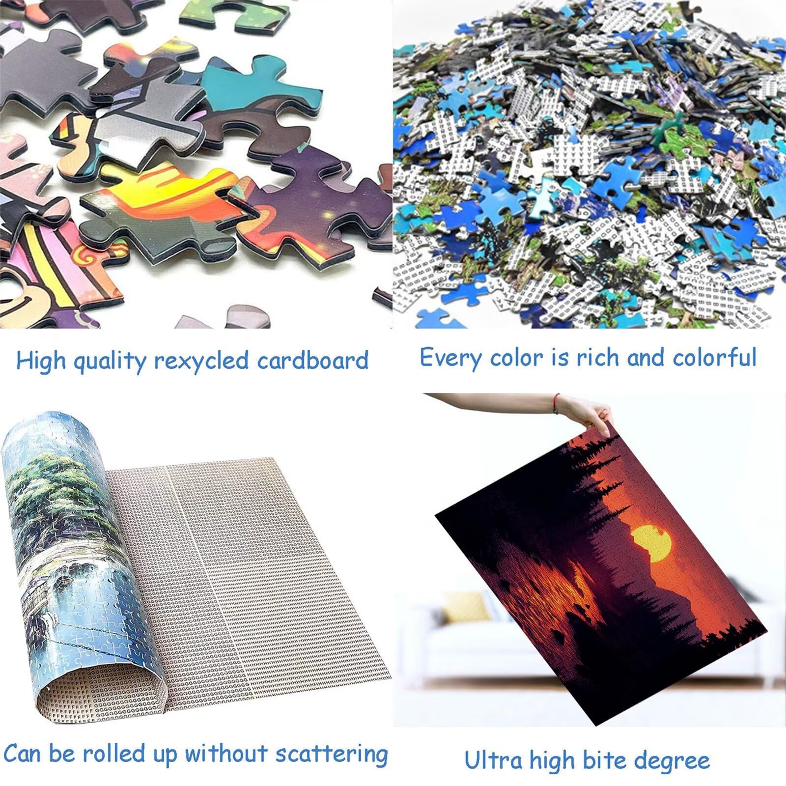Puzzle 3000 elementów leśnych puzzle dla dorosłych strumień 122 x 81 cm unikalne rzemiosło klasyczne 3D drewniana układanka do rodzinnych gier aktywnych, układanka zrób to sam do dekoracji ścian domu