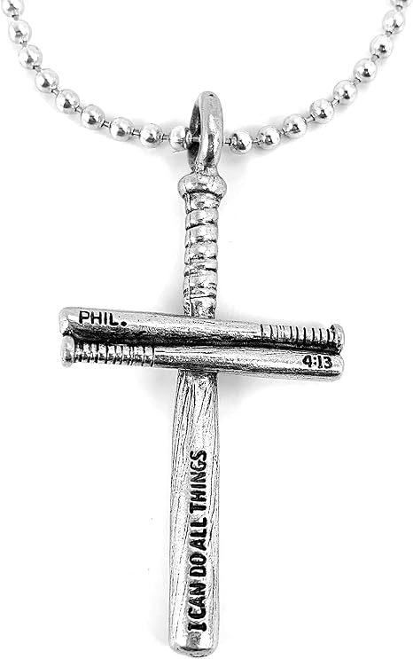 Amazon.com: Baseball Bat Cross Necklace 