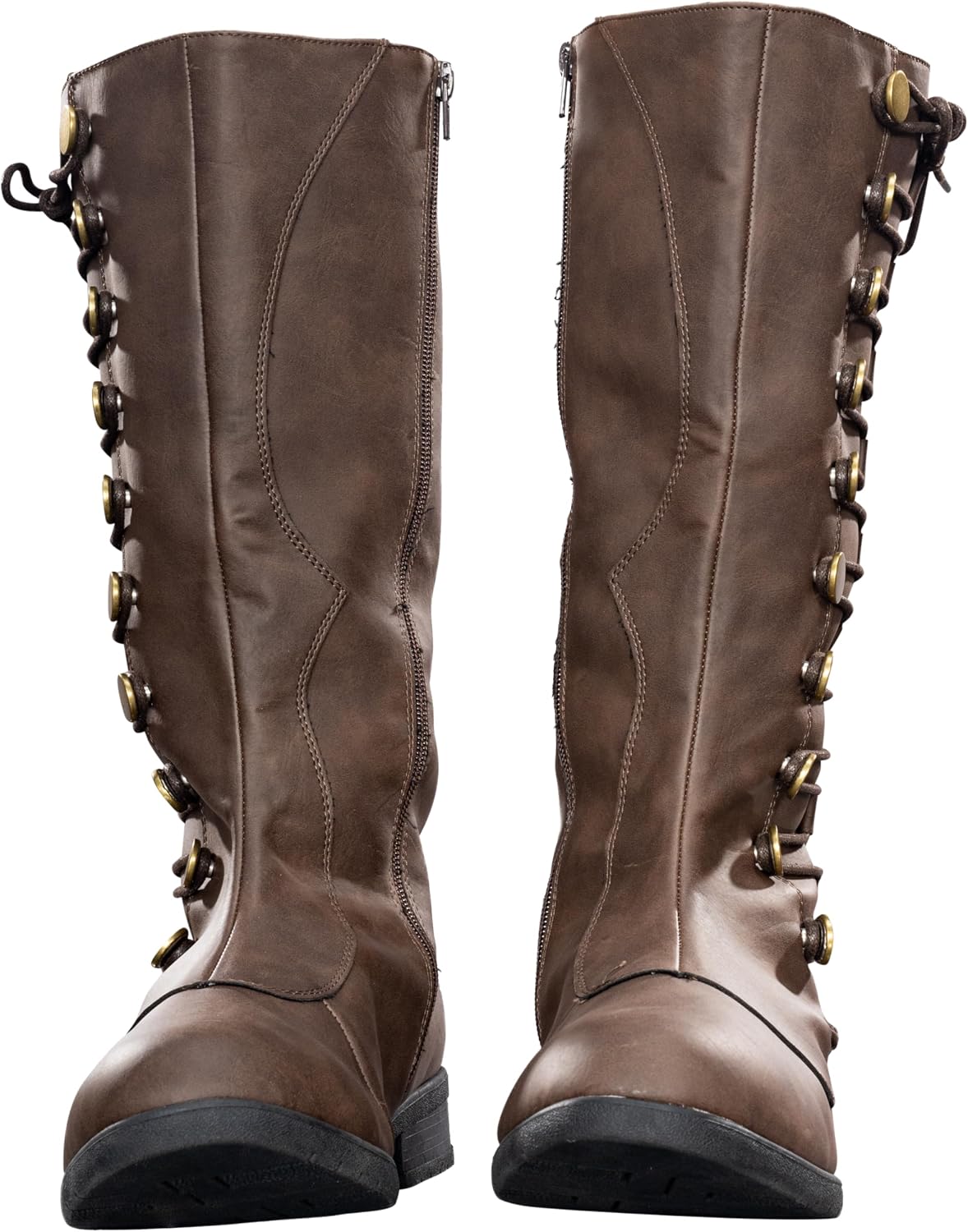 Big Trouble Jack Pork Chop Adult Mens Brown Boots Halloween Costume Footwear Cosplay
