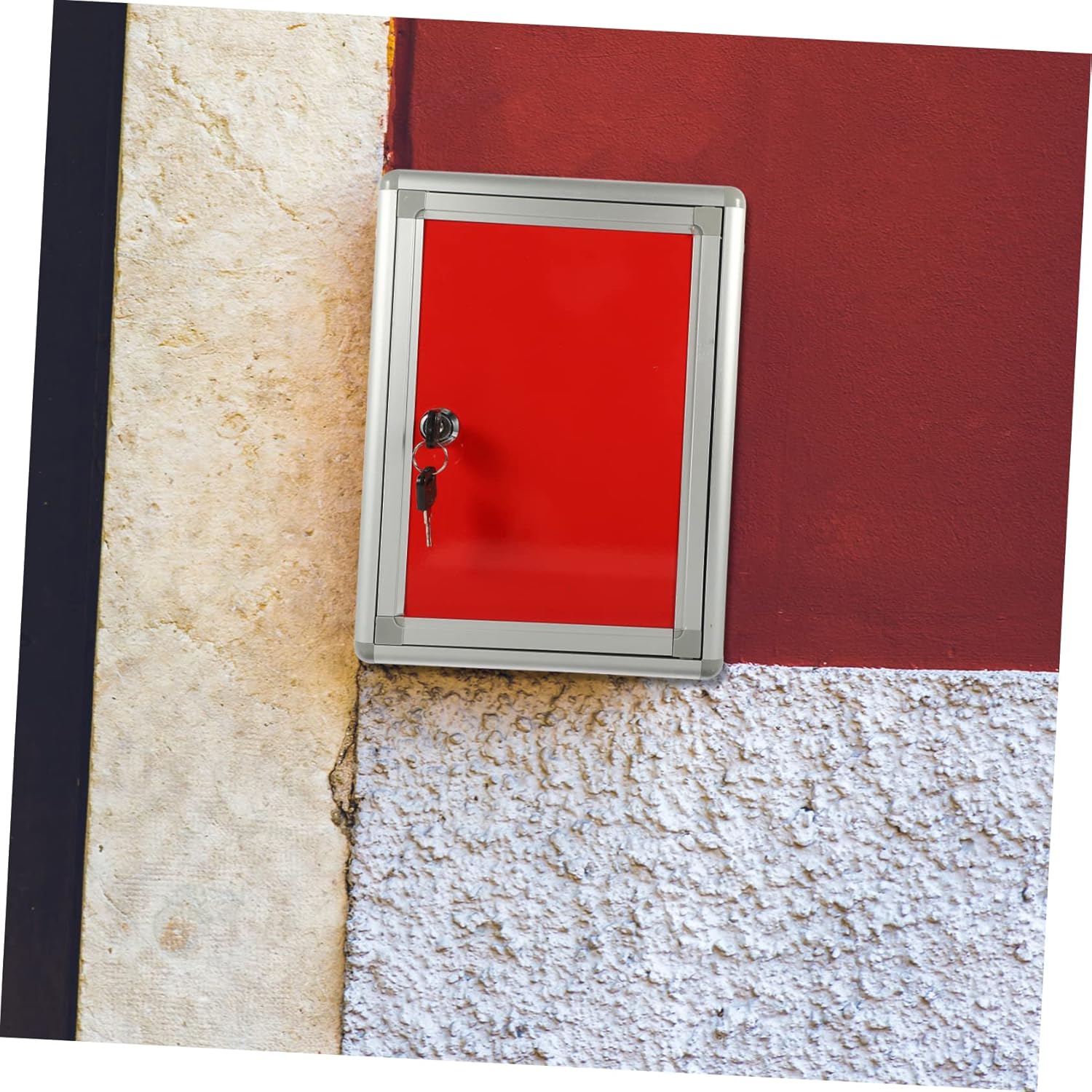 Artibetter Wall Mount Locking Suggestion Box Retro Design Employee Opinion Box for Home Office Community Use Secure Collection Mailbox with Practical Functionality and Space Saving