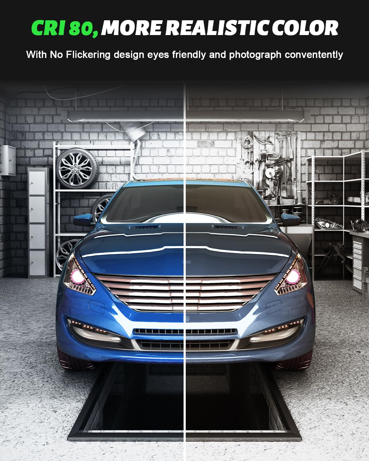 Viugreum High Bay LED Shop Lights 500W UFO LED High Bay Light 50 000LM 120V LED High Bay — view 6