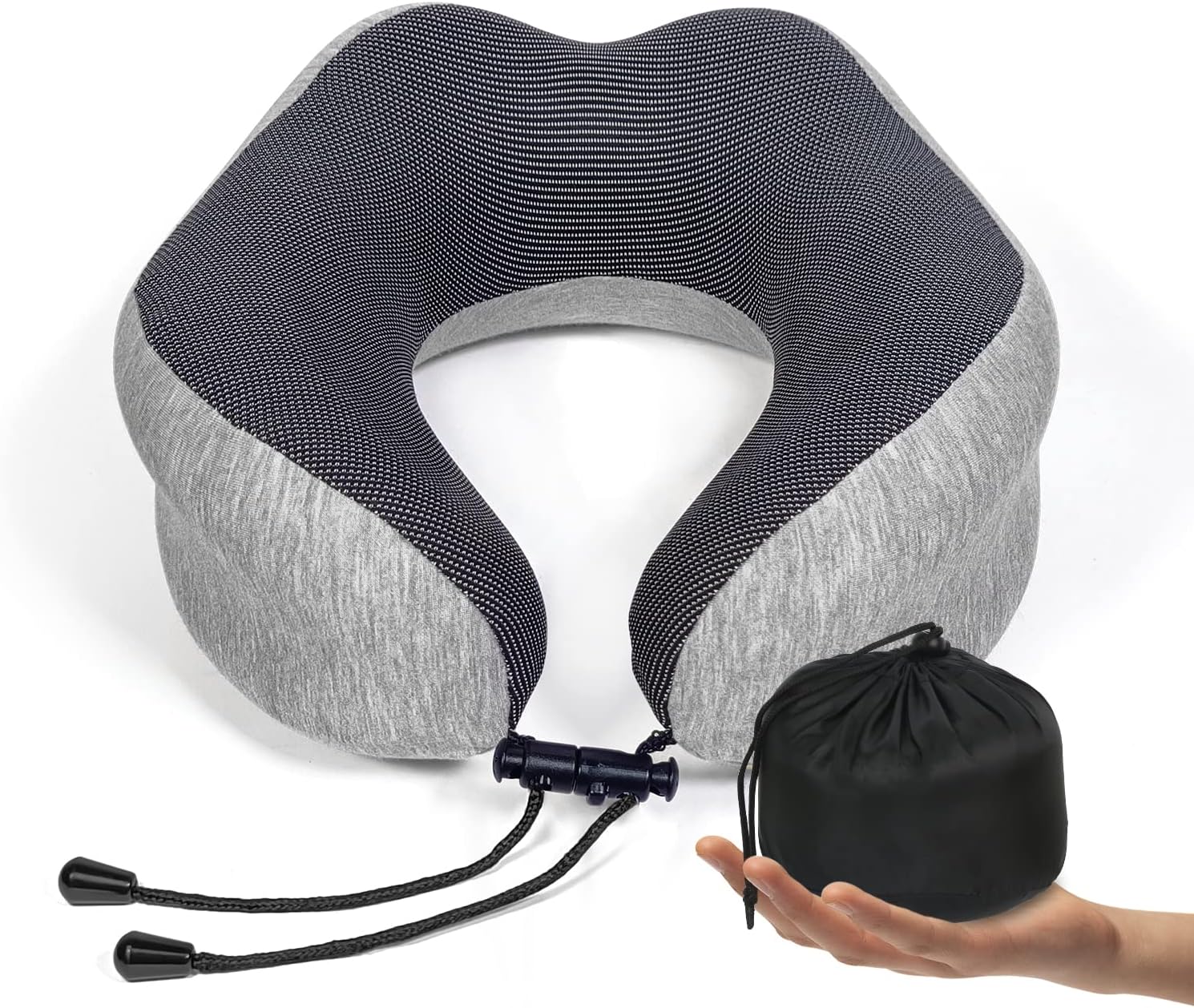 LUXSURE Travel Pillow,Neck Pillow for Travel Memory Foam Head Support