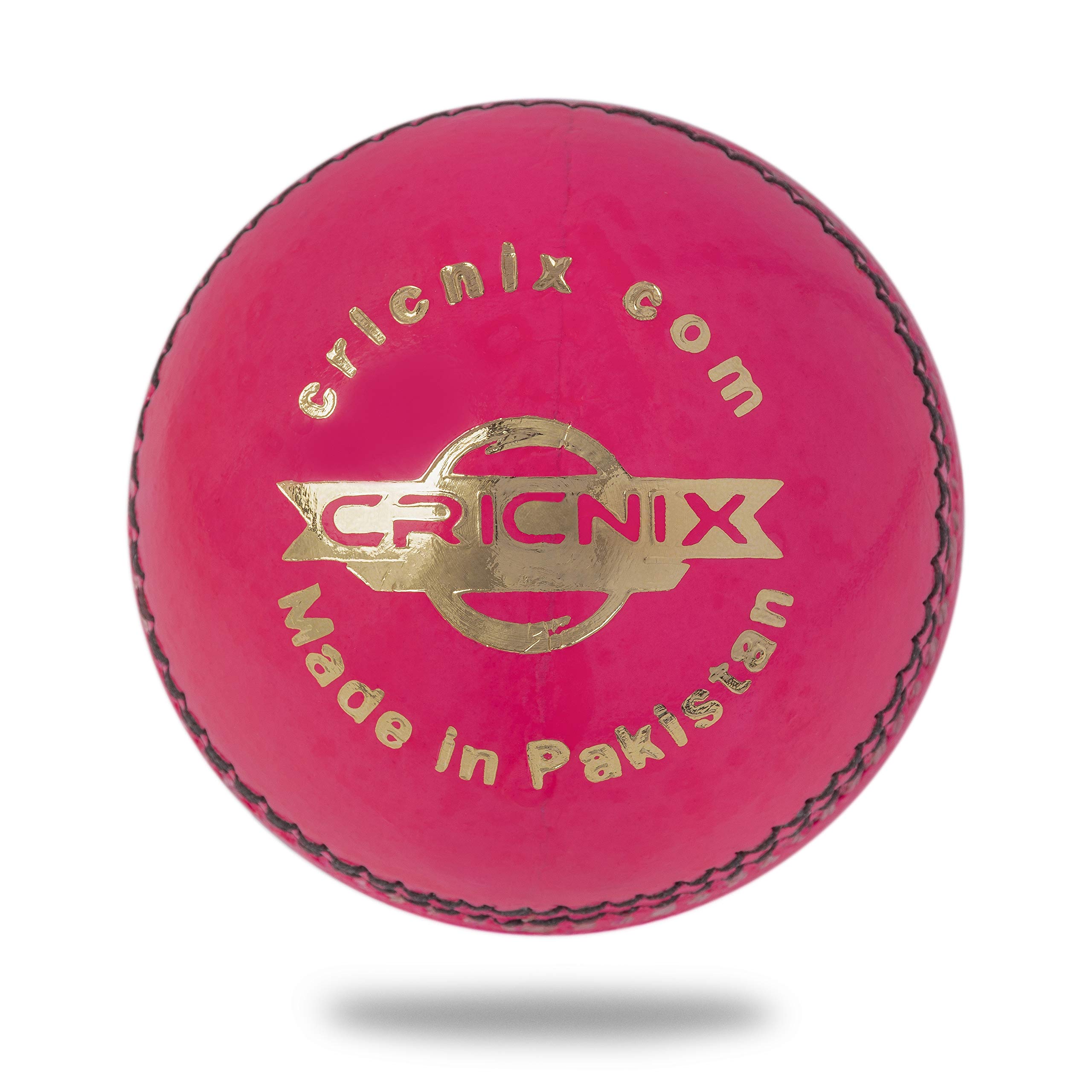 Cricnix Cricket Ball Elite Pink Leather 156g (6-Pack) for T20 or Night Match - Image 2