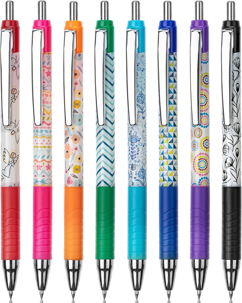 Mr. Pen- Bolígrafos para diario bíblico, paquete de 8, colores surtidos, bolígrafos bíblicos