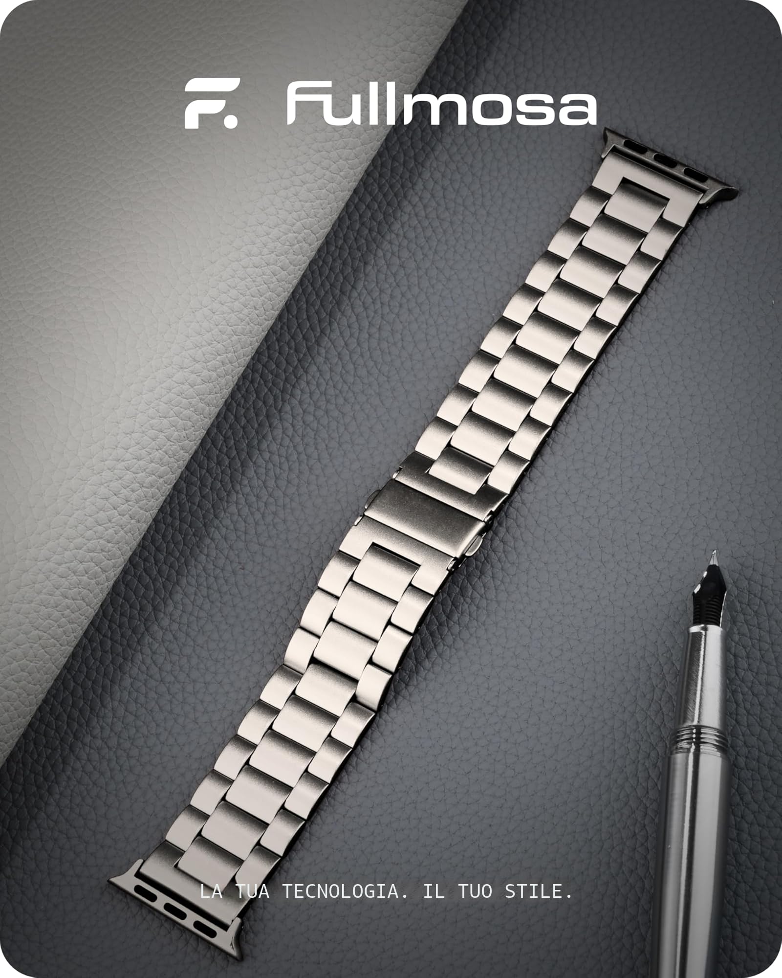 Fullmosa Cinturino per Apple Watch 40mm 41mm 38mm, Cinturino in Acciaio Inossidabile Compatibile con Apple Watch SE3 SE2 SE Serie 9 8 7 6 5 4 3 2 1, Cinturini di Ricambio per Donna e Uomo, Galassia