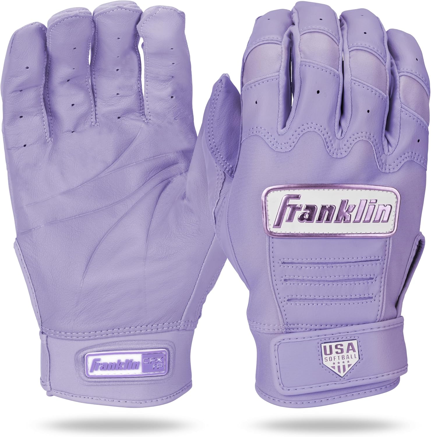 Franklin Sports USA Softball Women's Batting Gloves -Fastpitch + Slowpitch Girl's Gloves - Adult + Youth Pairs
