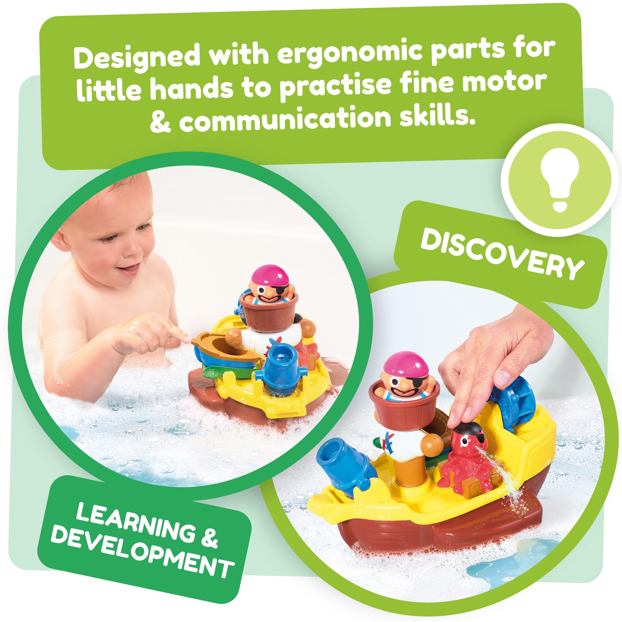 Amazon.com: Toomies Pirate Ship Bath Toy : Tomy: Clothing