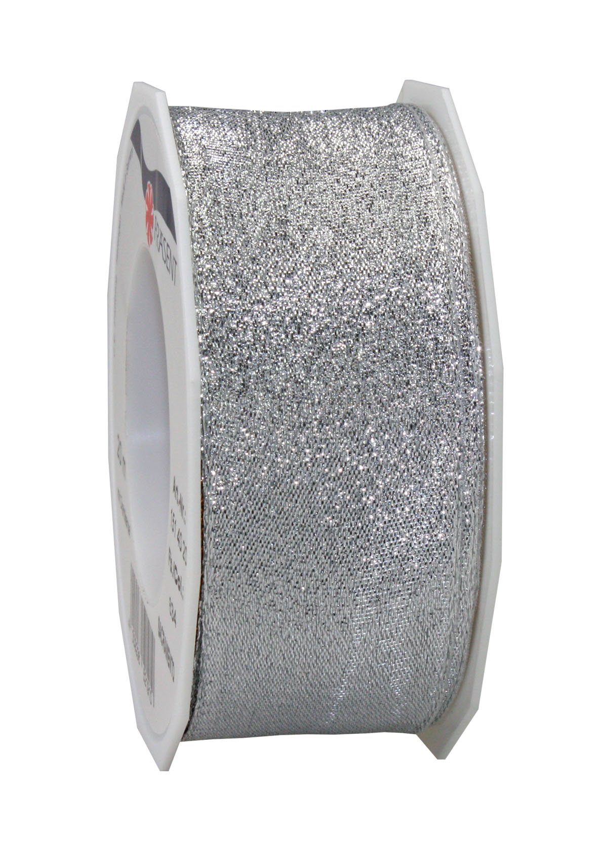 Präsent - Nastro a pois cablato e stampato rosso-bianco 40 mm di