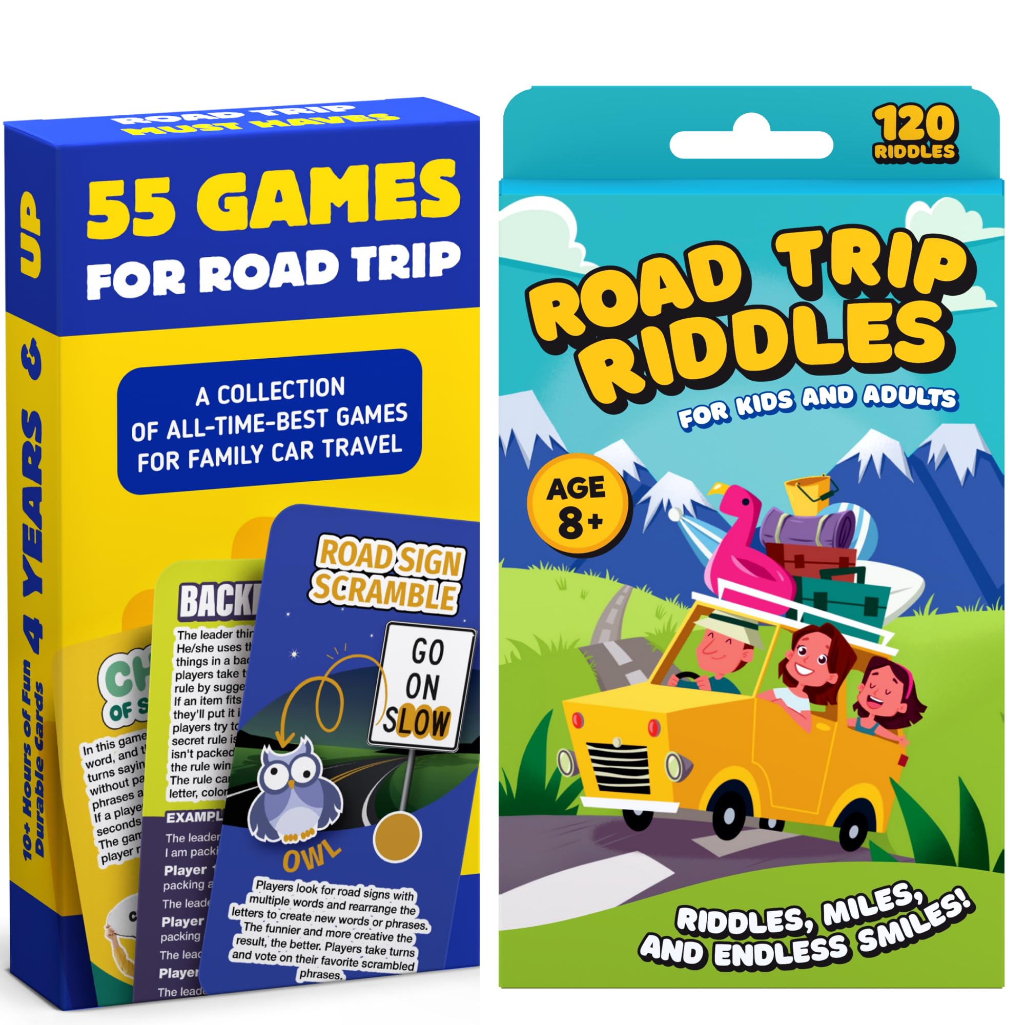Amazon.com: WELL BALANCED 55 Road Trip Games & 120 Road Trip Riddles ...