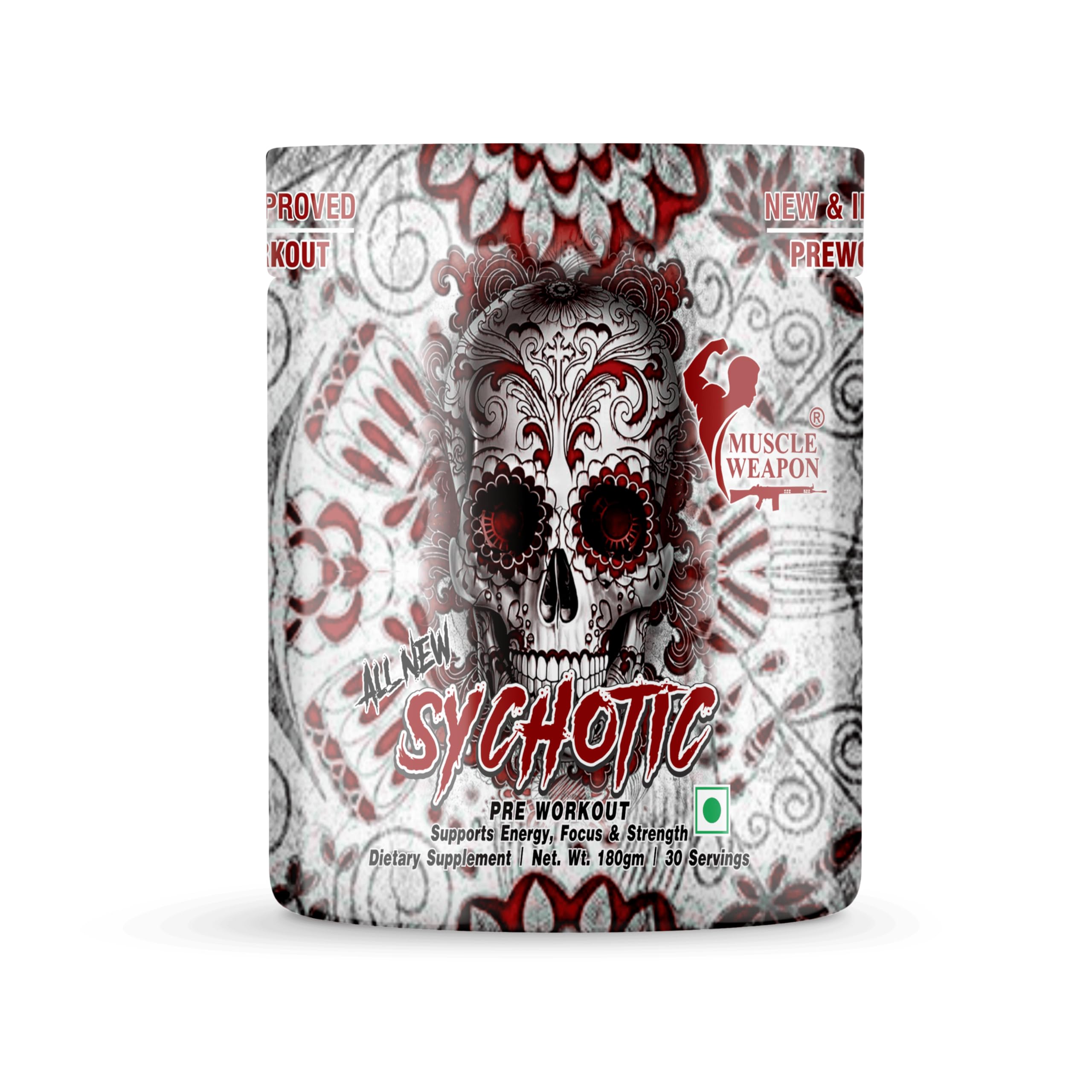 Muscle Weapon Sychotic Preworkout 180g 30 Servings Watermelon Explosive PreWorkout & Cutting Formula-image-13