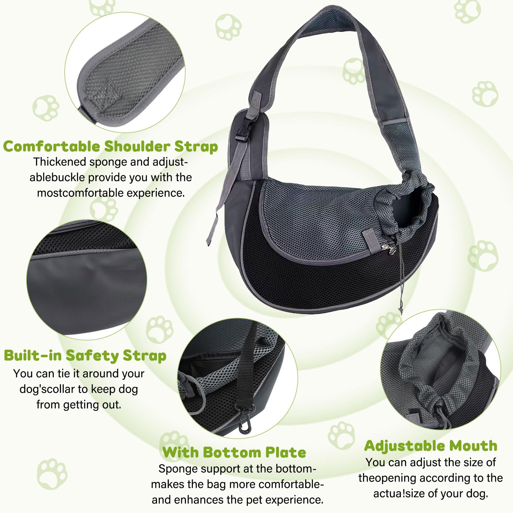 Herbst Hundetragen Accessoires, Sac Staile et Sac à Dos pour Chien Composition Voyage et Extérieur