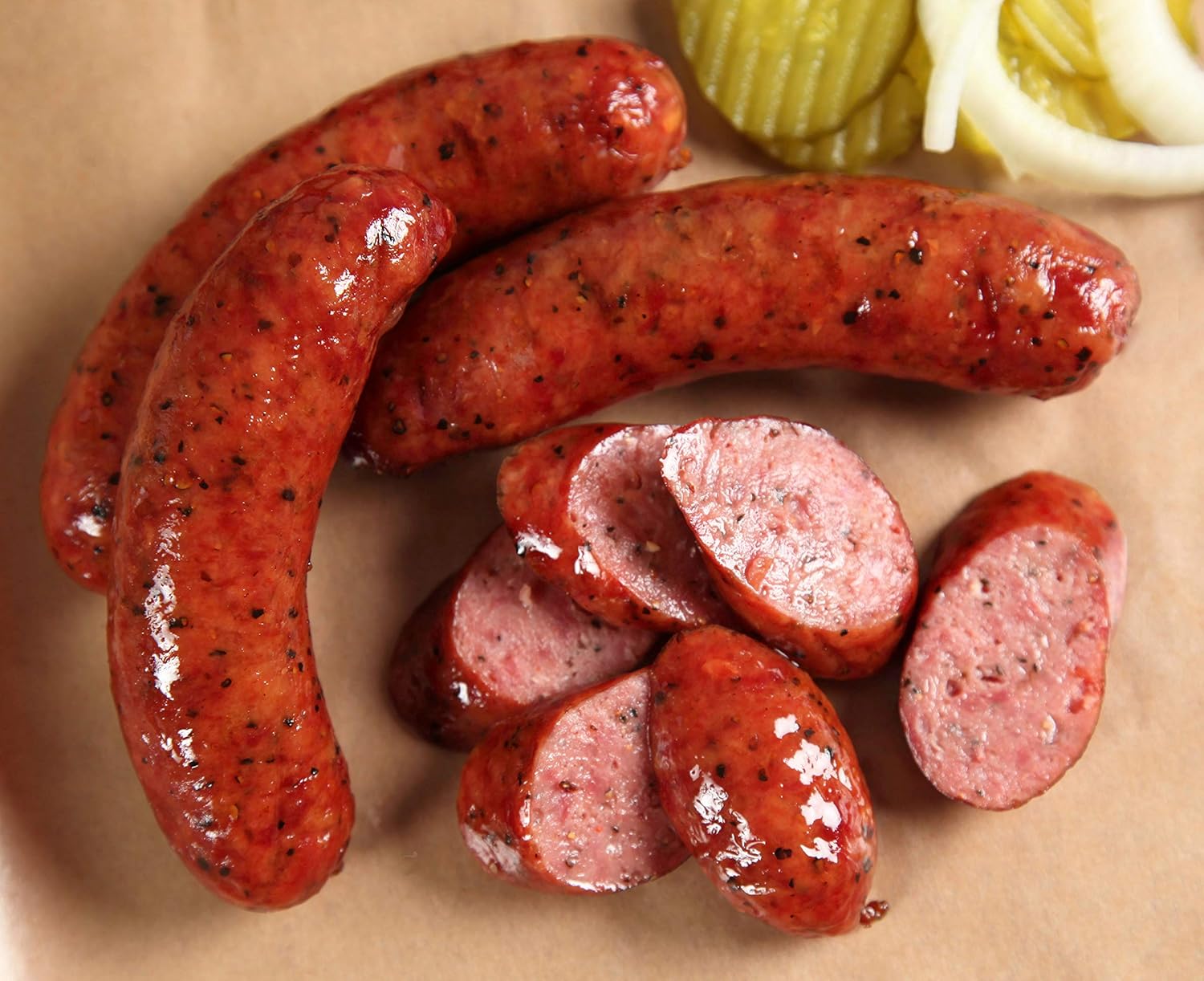 Southside Market 1882 Hot Beef Sausage - 6 Packages / 24 Links