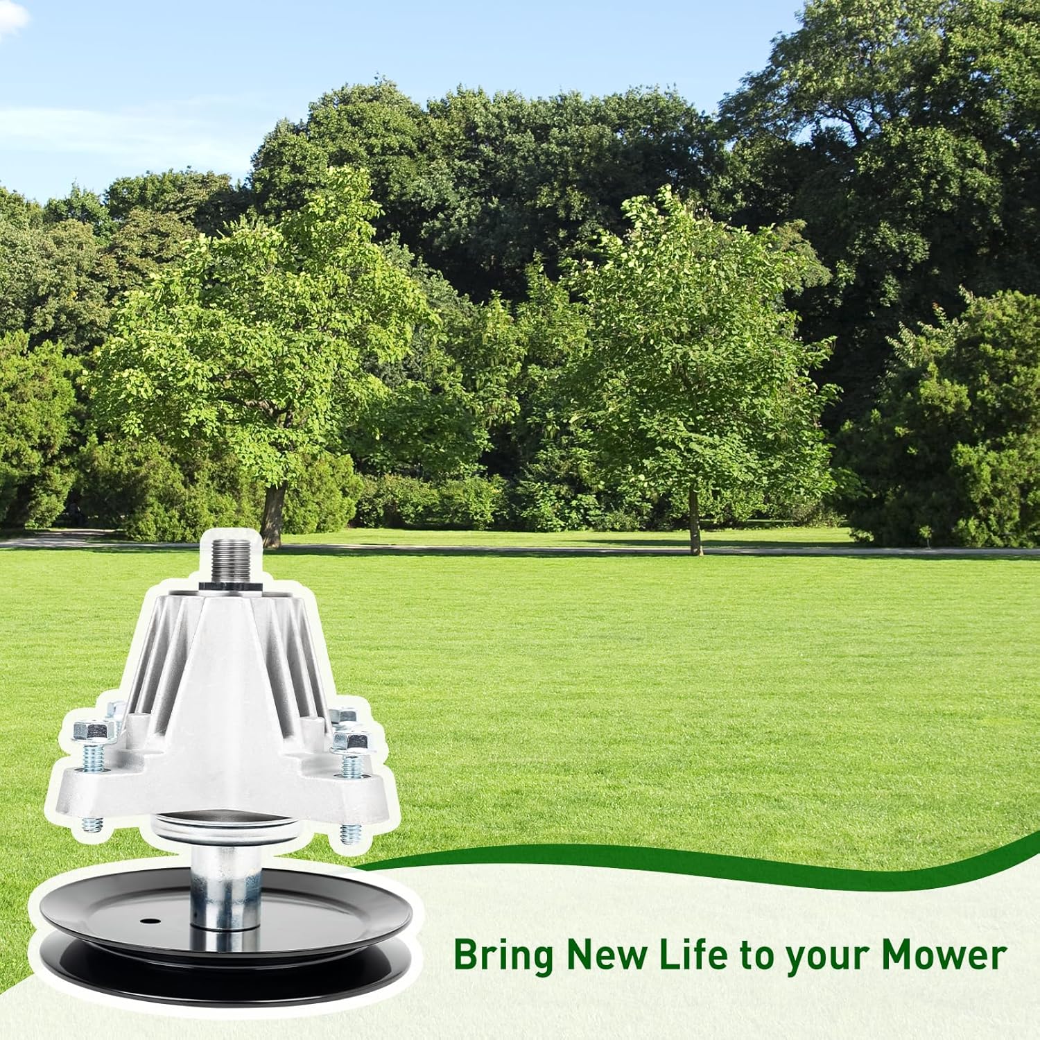 618-06976A 918-06976A Deck Spindle Assembly, Compatible with Cub Cad-et MTD XT1-LT42 XT2-LX42 KH KW CYT4220 42" Deck, Replace 618-06976 918-06976 2 Pack